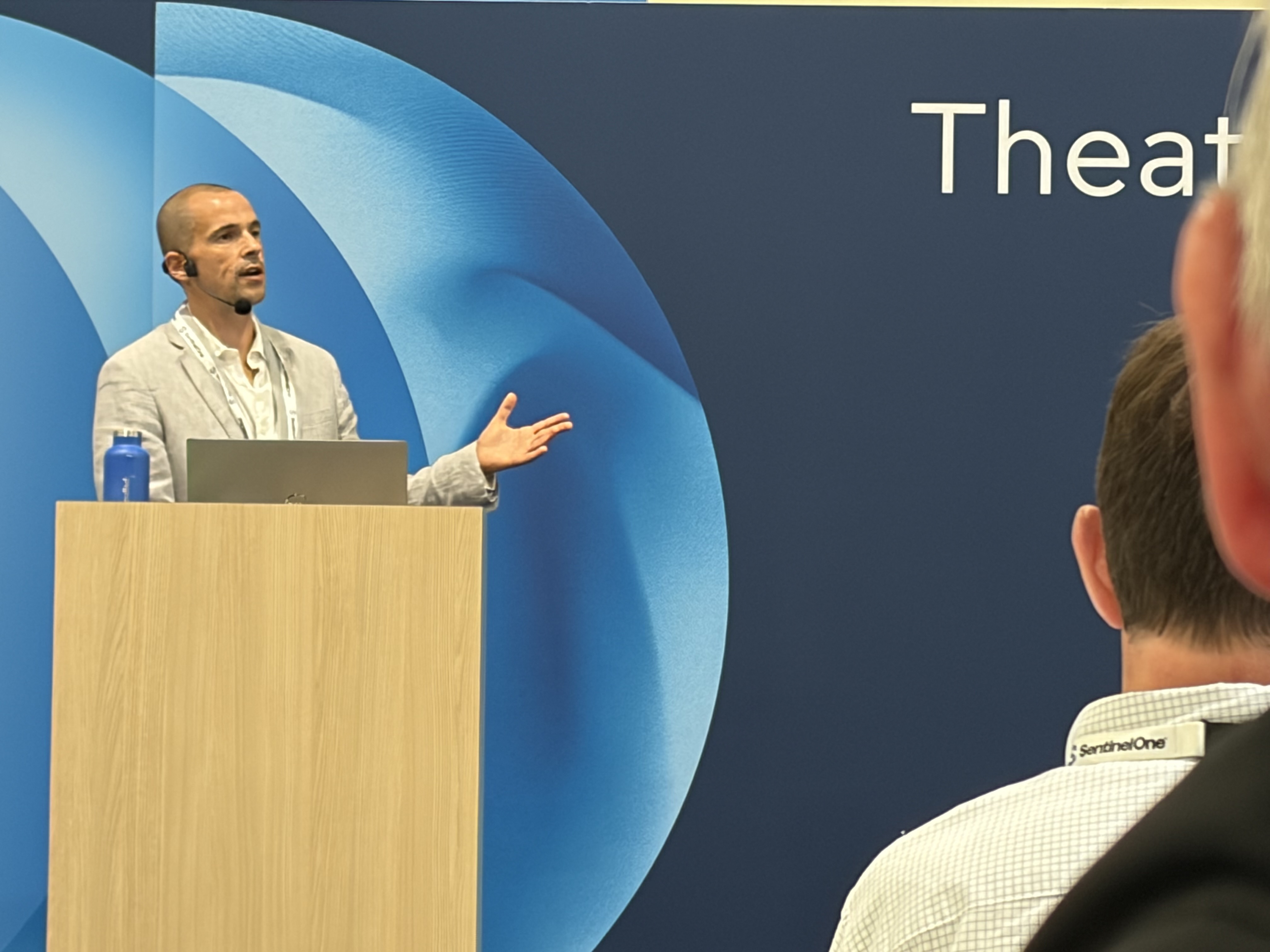 Ivan Melia speaking to security leaders at Gartner Security and Risk Management Summit 2026